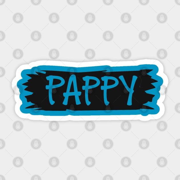 Pappy Grandfather Papa Pappaw T-Shirt Sticker by Imp's Dog House